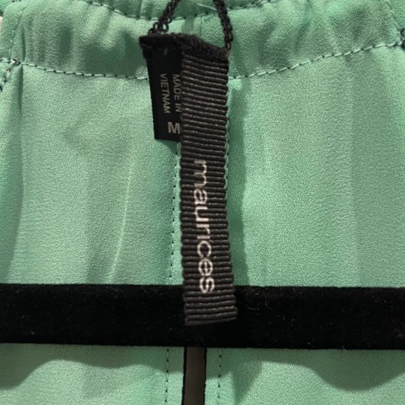 MAURICES Navy Blue and Mint Green Reversible Tank Top - Picture 2 of 3